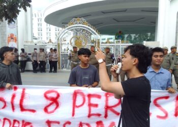 Rehab Gedung Disinyalir Fiktif, Disperindag Sumut Didemo