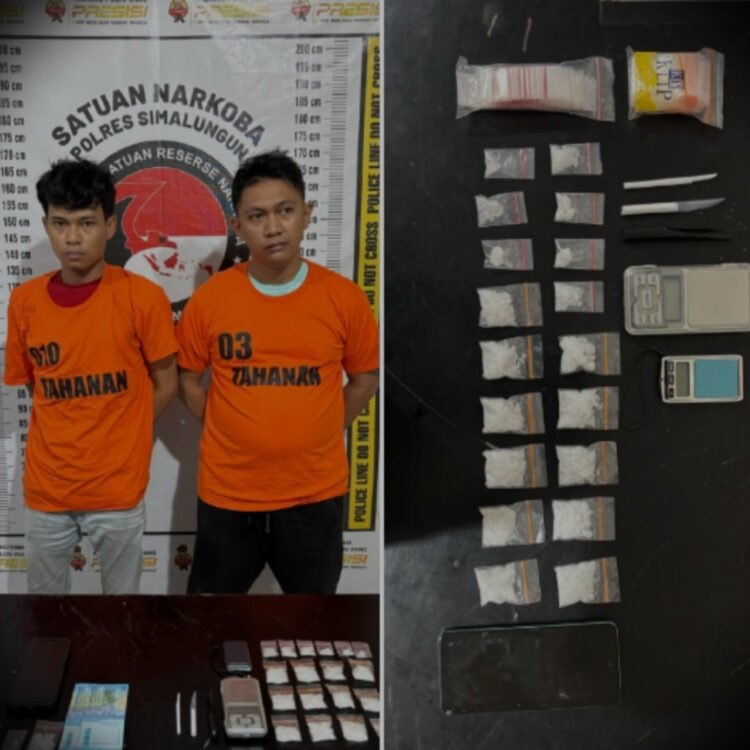 2 Pengedar Sabu Diamankan Satres Narkoba Polres Simalungun