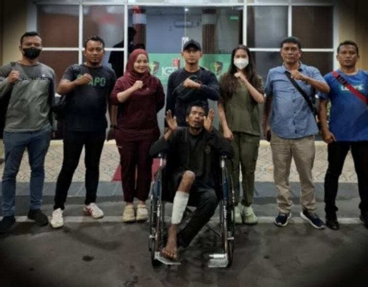 Kakinya Ditembak, Pencuri Pagar Besi Taman Ahmad Yani Medan Meringis Diciduk