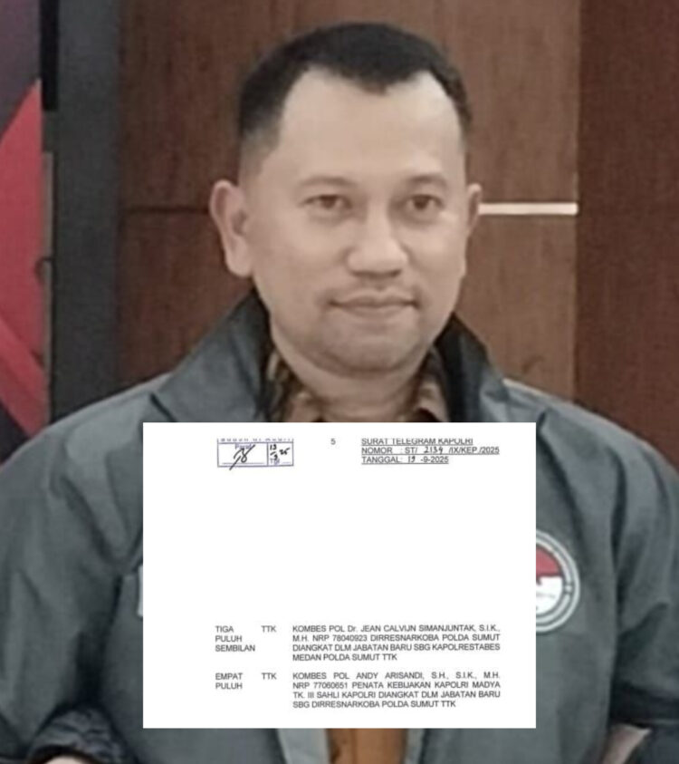 Kombes Pol Jean Calvijn Simanjuntak Jabat Kapolrestabes Medan yang Baru