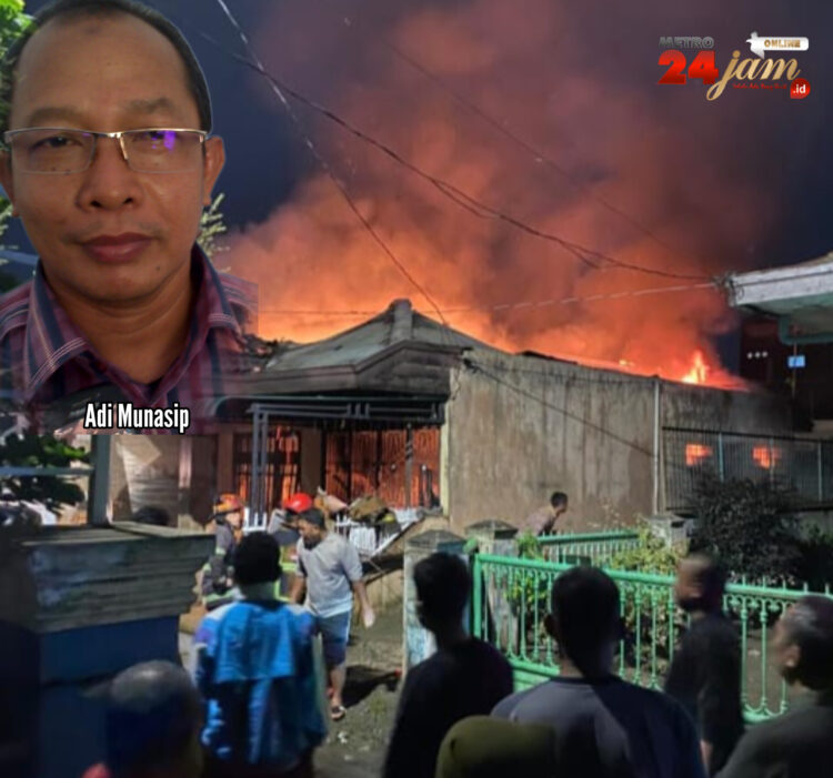 Rumah Ex Anggota DPRD Medan Musnah Terbakar