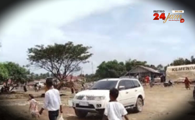 Pengungsi Mereudu Pidie Jaya Tolak dan Usir Rombongan Relawan Berbendera Bintang Bulan