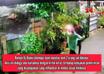 Selalu Kritik Keras Pemerintah, Rumah Influencer Dj Donny Dilempar Bom Molotov