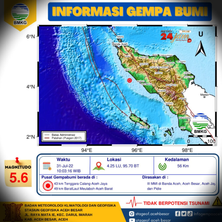 Setelah Dihantam Bencana Banjir, Kini Aceh Diguncang 11 Kali Gempa!