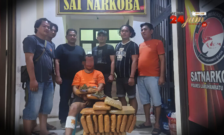 Satres Narkoba Polres Labusel Gagalkan Peredaran 26 Kg Ganja