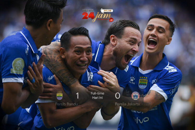 Bantai Persija 1-0, Persib Bandung Juara Paruh Musim