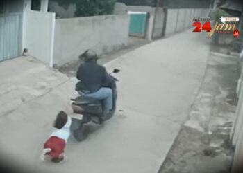 Miris! Demi Pertahankan Hape, Bocah SD Rela Terseret Motor Beberapa Belas Meter di Jalan Beton