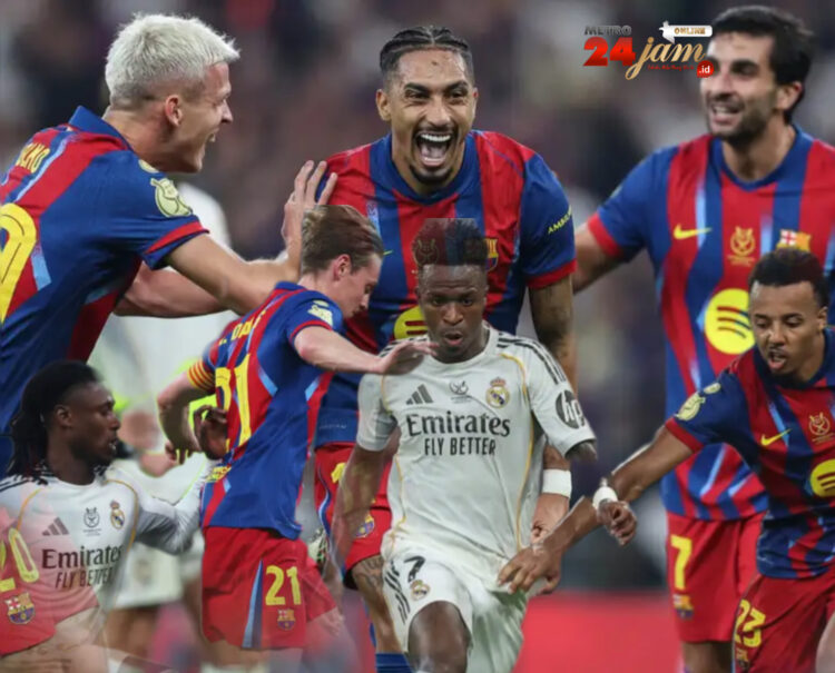 Tumbangkan Real Madrid, Barca Raih Piala Super Spanyol untuk ke-16 Kalinya