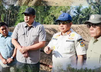 Gubsu Bersama Bupati Tapteng Temani Ketua Satgas Rehabilitasi dan Rekonstruksi Tinjau Kondisi Tapteng Pascabencana