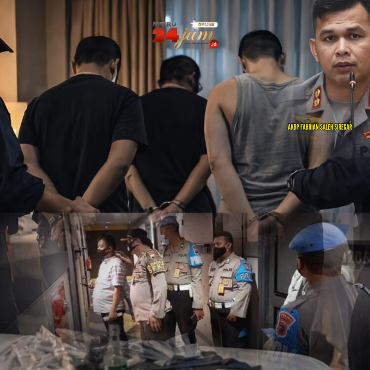 Kapolres Bengkalis Murka! 3 Anggotanya Ditangkap Pesta Narkoba Bareng 2 Wanita di Hotel