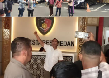 Mapolrestabes Medan Geger! Keluarga Korban Pencurian yang Dijadikan Tersangka Teriak Histeris