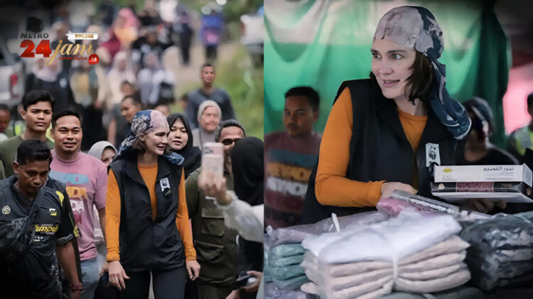 Inilah Momen Seru Kehangatan Luna Maya Bersama Warga Aceh Tengah dan Sahur Perdana di Pengungsian