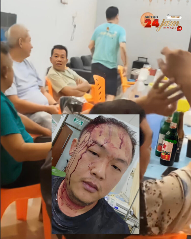 Merasa Perayaan Imlek di Rumahnya ‘Diributi’, Oknum Petinggi Ormas Marah dan ‘Pecahkan’ Kepala Tetangga Pakai Botol