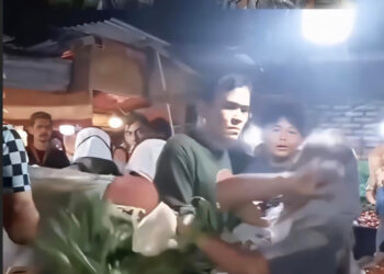 Video Pedagang Tabok dan Tunjang Nenek-nenek yang Diduga Copet di Pajak Kampung Lalang Viral