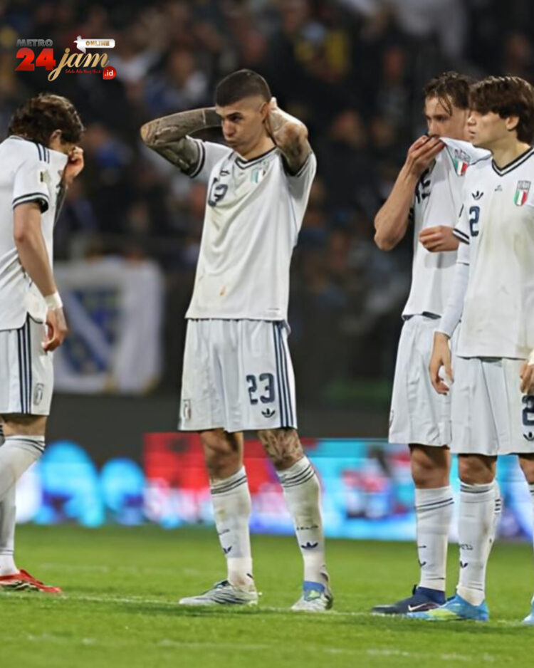 Untuk Ketiga Kalinya Secara Beruntun, Italia Gagal ke Piala Dunia