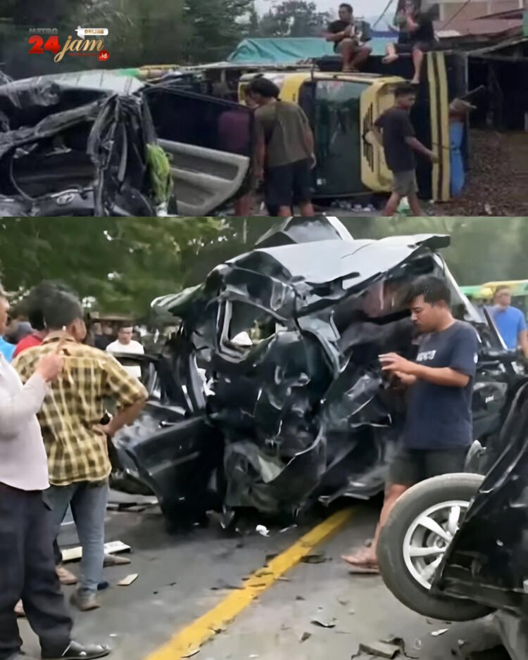 Tabrakan Beruntun Terjadi di Sibolangit, 7 Kendaraan Remuk dan 12 Jadi Korban