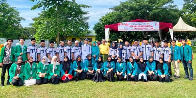 Semarak HUT Kemerdekaan RI ke-81, Mahasiswa KKN UINSU Kelompok 15 Ikuti Upacara di Desa Sei Bamban