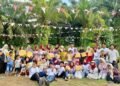 Semarak HUT ke-81 RI, KKN UINSU Kelompok 15 Gelar Lomba 17 Agustus dan Rampungkan Gapura Dusun Jati Mulyo