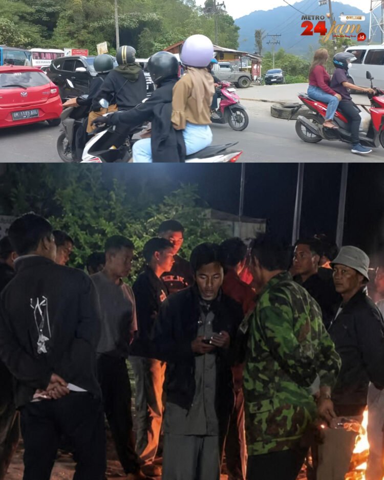 Jalan Menuju Pemandian Air Panas Sidebuk-debuk Kembali Diblokir Warga, Pengunjung Tak Bisa Masuk Dan Keluar