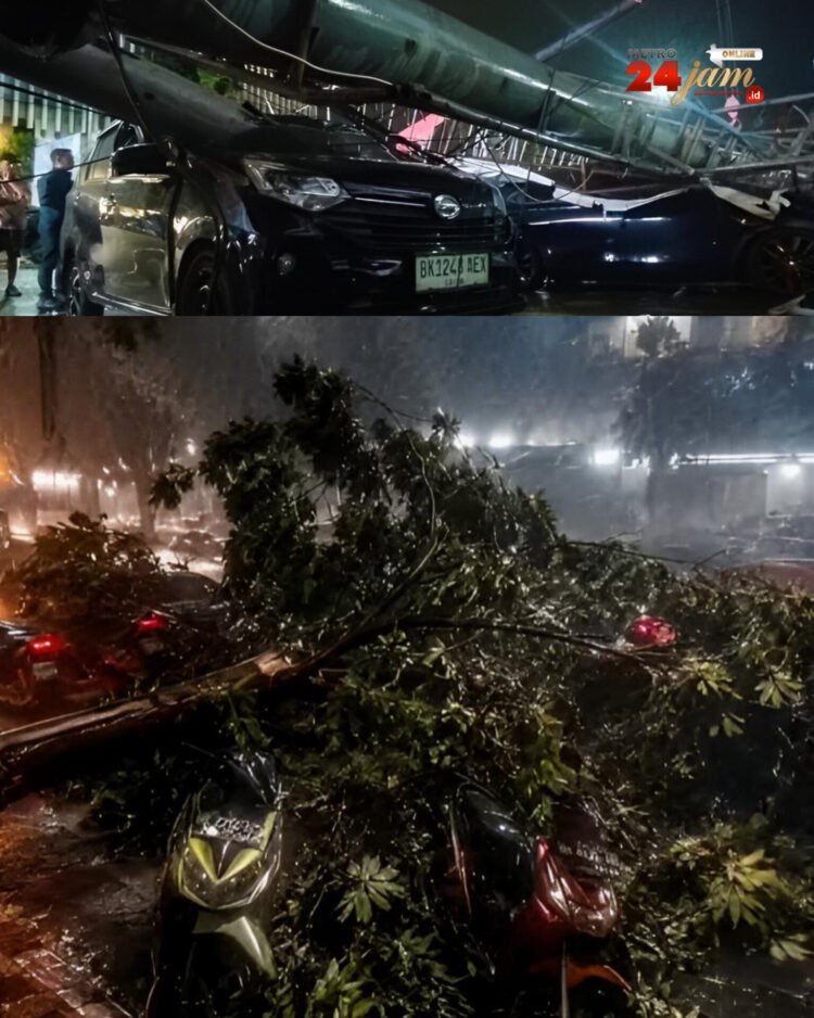 Hujan Badai Bikin Merinding Warga Medan, 11 Rumah Rusak dan 39 Warga Terdampak