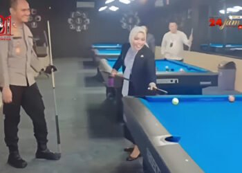 Viral di Medsos! Bupati Labuhanbatu dan Kapolres Main Billiard Bareng, Publik Mulai Bertanya-tanya