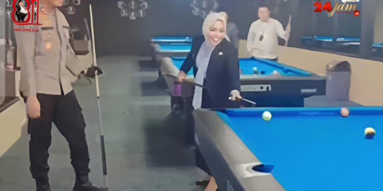 Viral di Medsos! Bupati Labuhanbatu dan Kapolres Main Billiard Bareng, Publik Mulai Bertanya-tanya