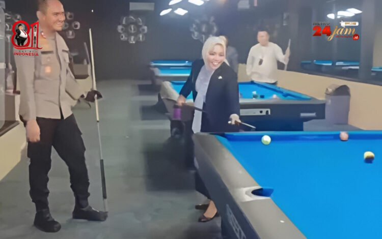 Viral di Medsos! Bupati Labuhanbatu dan Kapolres Main Billiard Bareng, Publik Mulai Bertanya-tanya