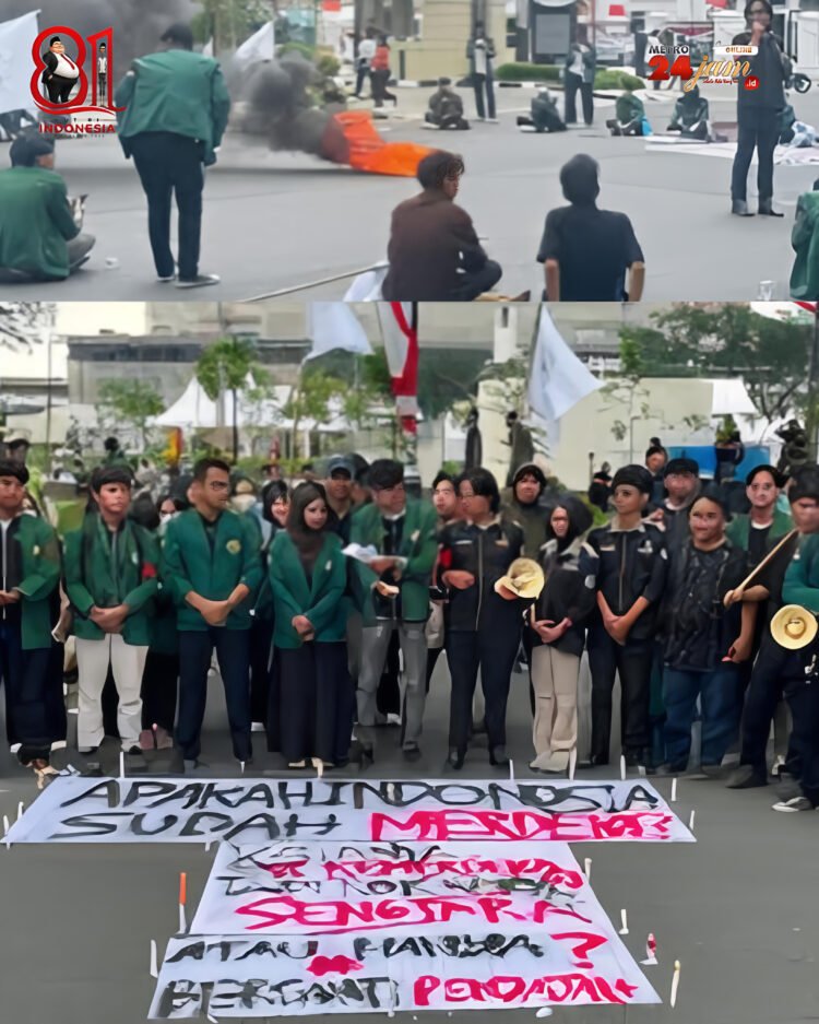 BEM USU Gelar Aksi Refleksi Kemerdekaan, Sampaikan 8 Tuntutan Nasional