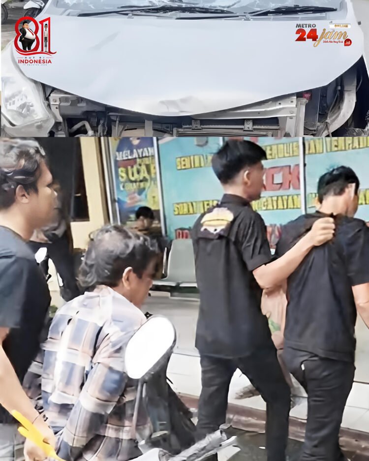 Kabur Usai Tabrak Motor Depan BRI Cabang Siantar, Mobil BK 1827 NW Dirusak Massa