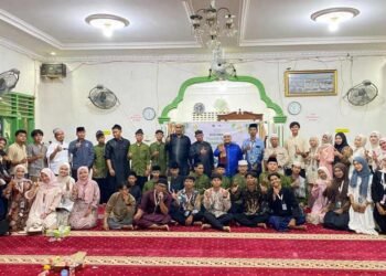 Semarak Maulid Nabi di Dusun Jati Mulyo, KKN UINSU Kelompok 15 dan Warga Sei Bamban Pererat Silaturahmi