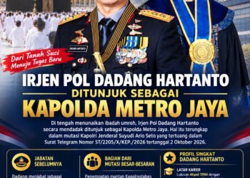 Di Tengah Tunaikan Ibadah Umroh, Mantan Kapolrestabes Medan Ditunjuk Jadi Kapolda Metro Jaya